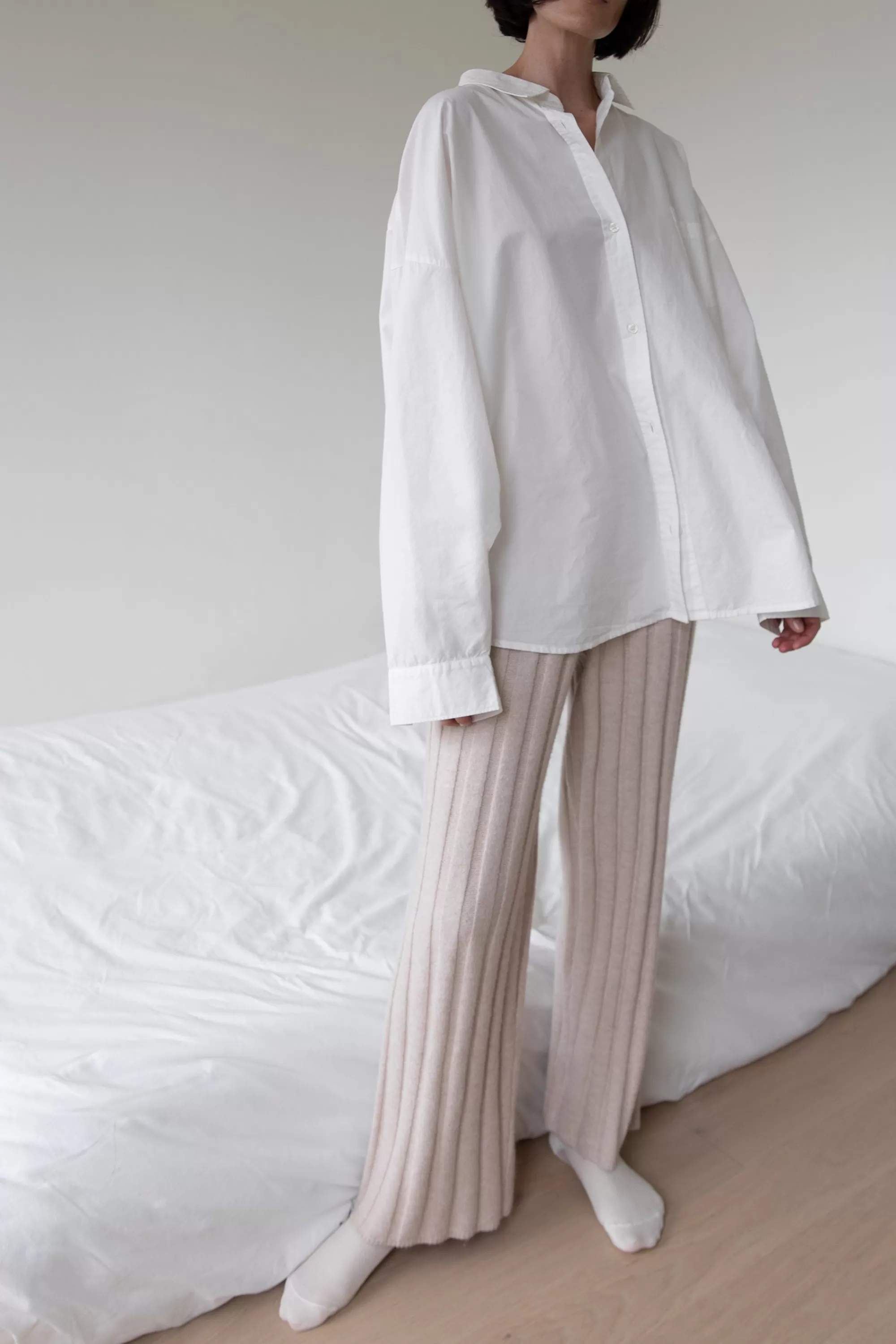 OAK + FORT RIBBED SWEATER PANT | Women Pants