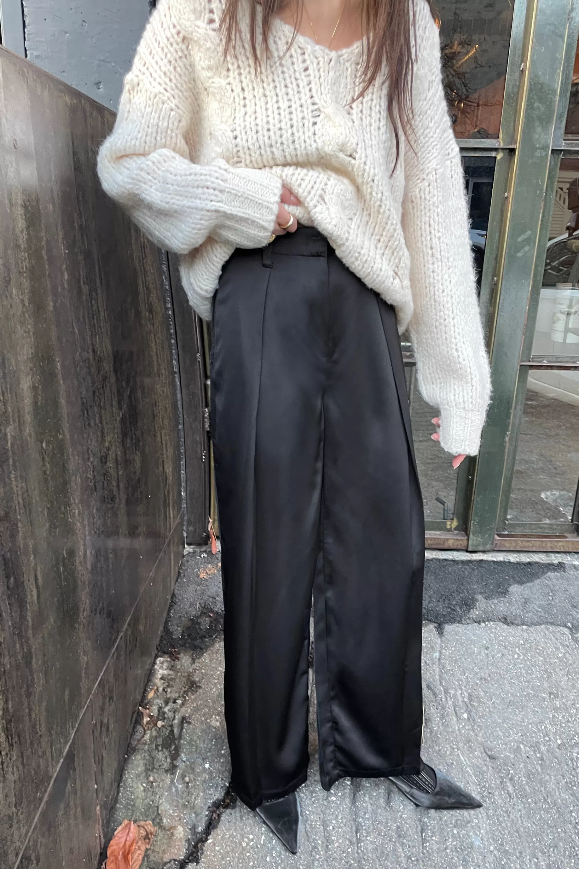 OAK + FORT SATIN PANT | Women Pants
