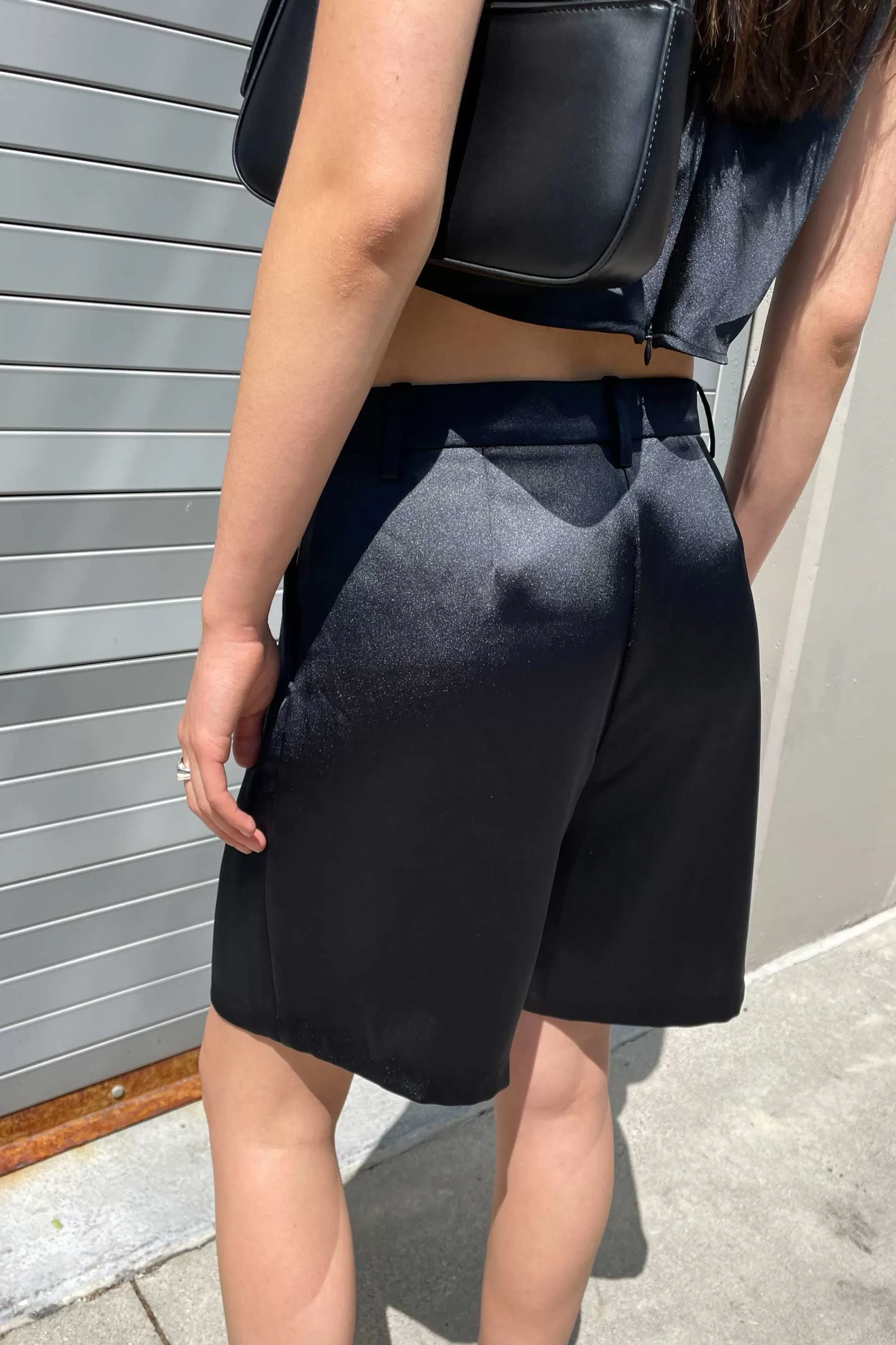 OAK + FORT SATIN SHORT | Women Shorts
