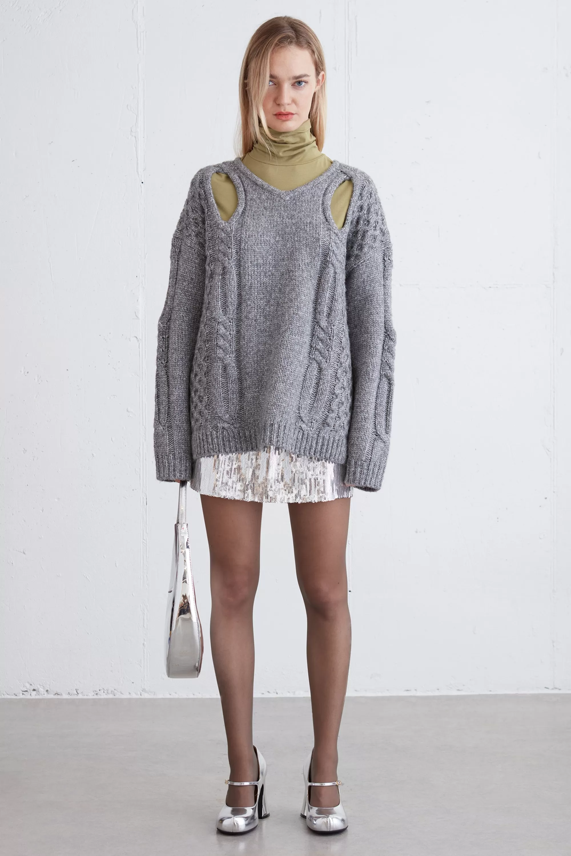 OAK + FORT SEQUIN MINI SKIRT | Women Skirts