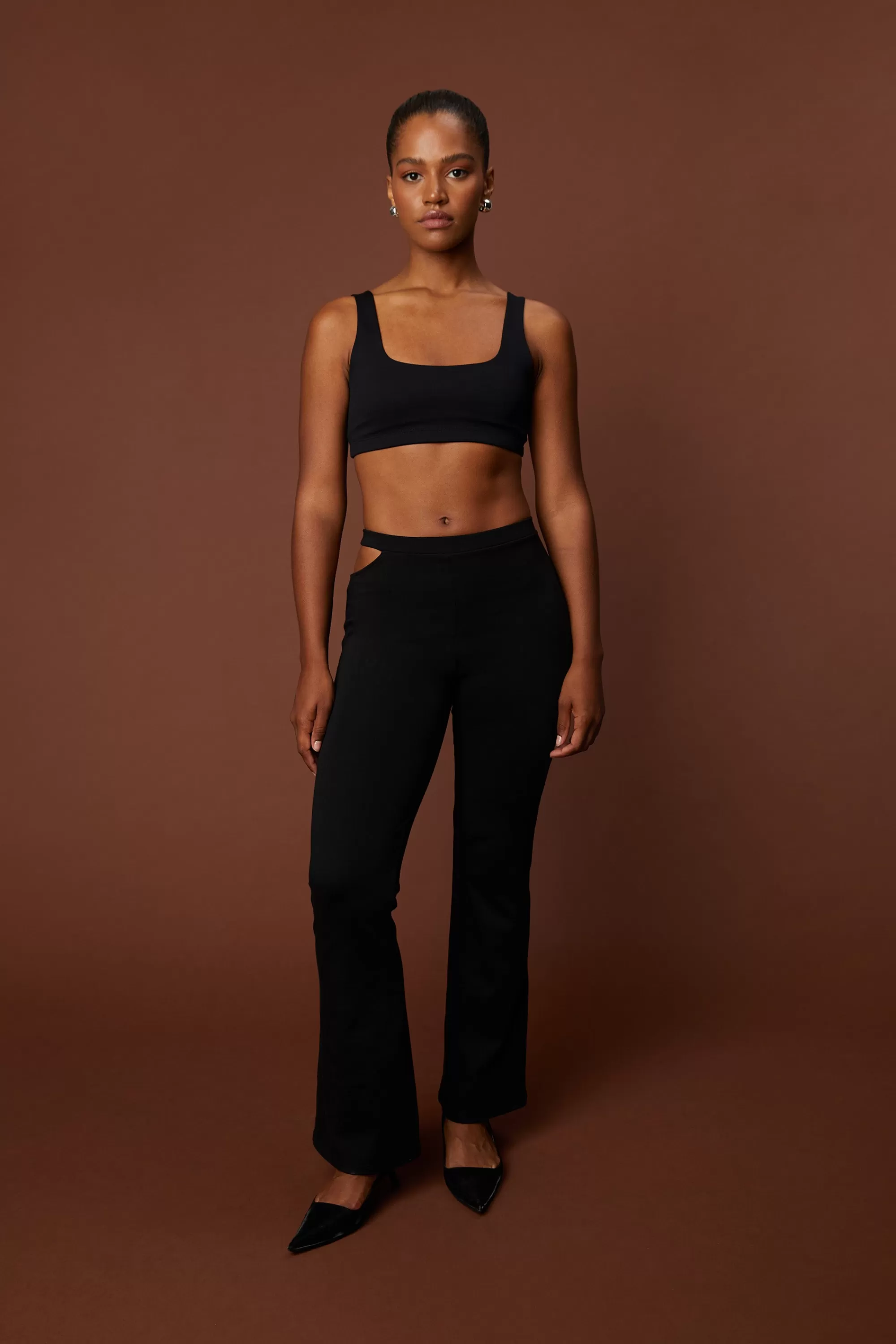 OAK + FORT SIDE CUT-OUT PANTS | Women Pants