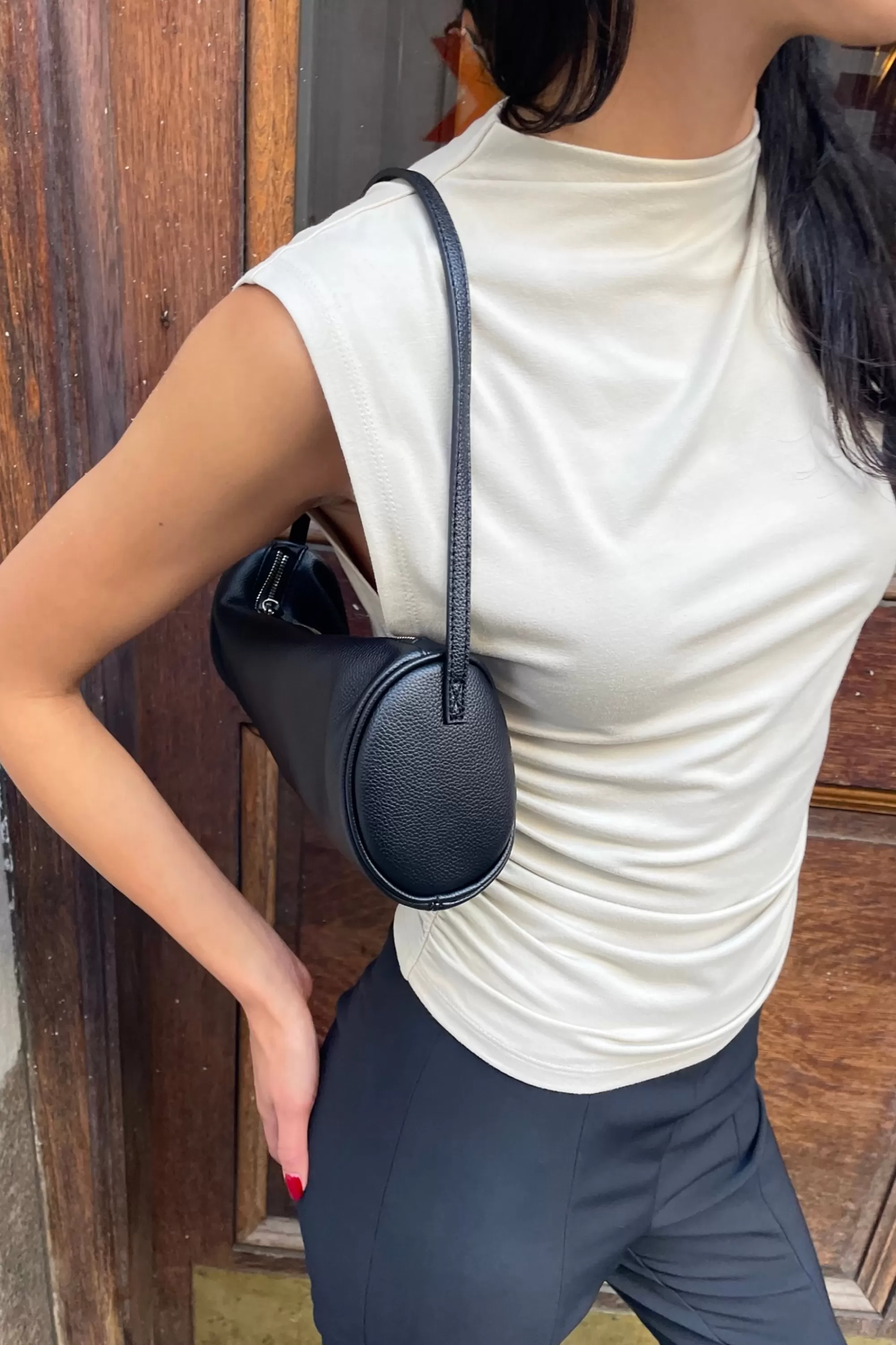 OAK + FORT SLEEVELESS MOCKNECK TOP | Women Tops