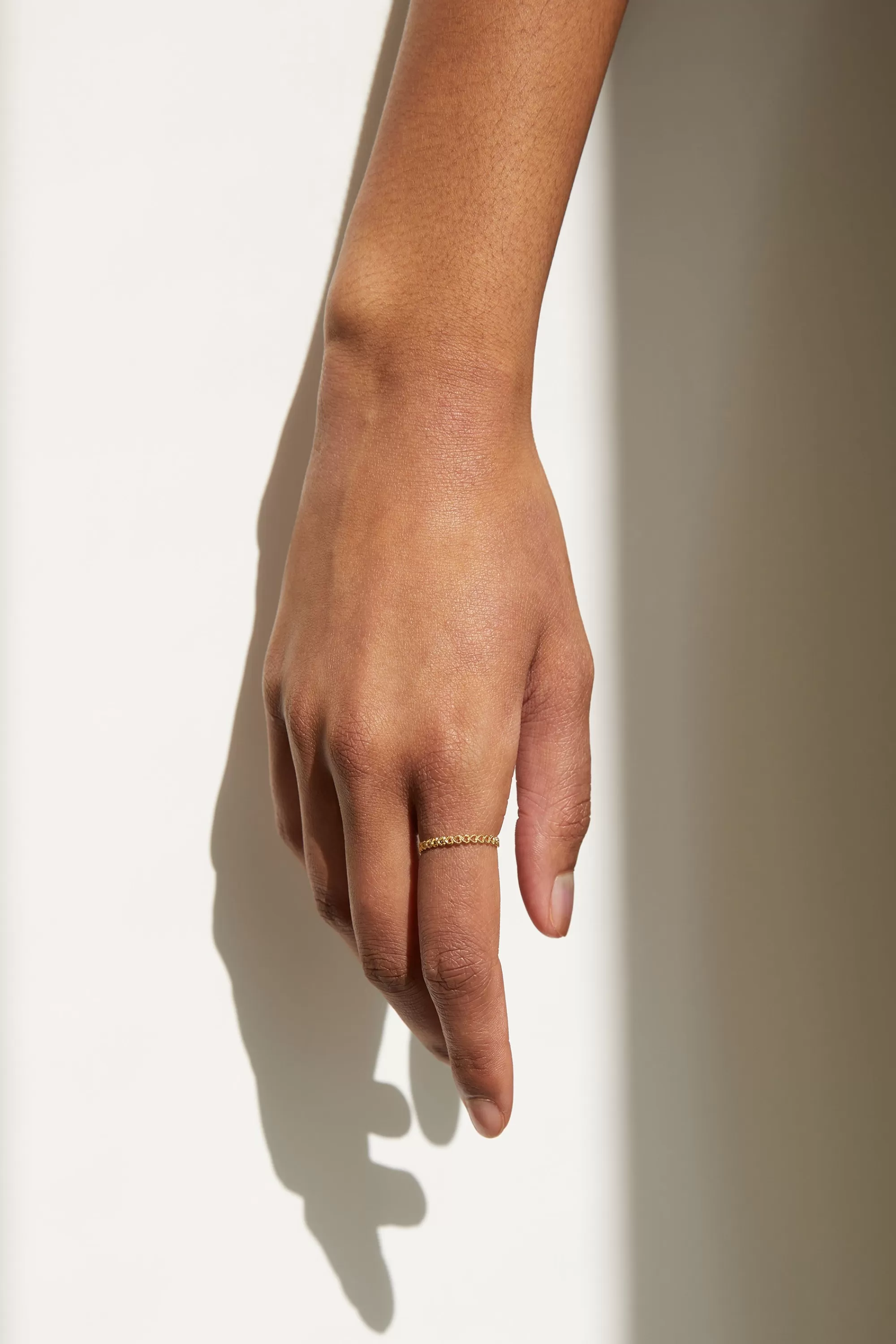 OAK + FORT STERLING SILVER HEART CHAIN RING | Women Rings & Bracelets | Rings & Bracelets