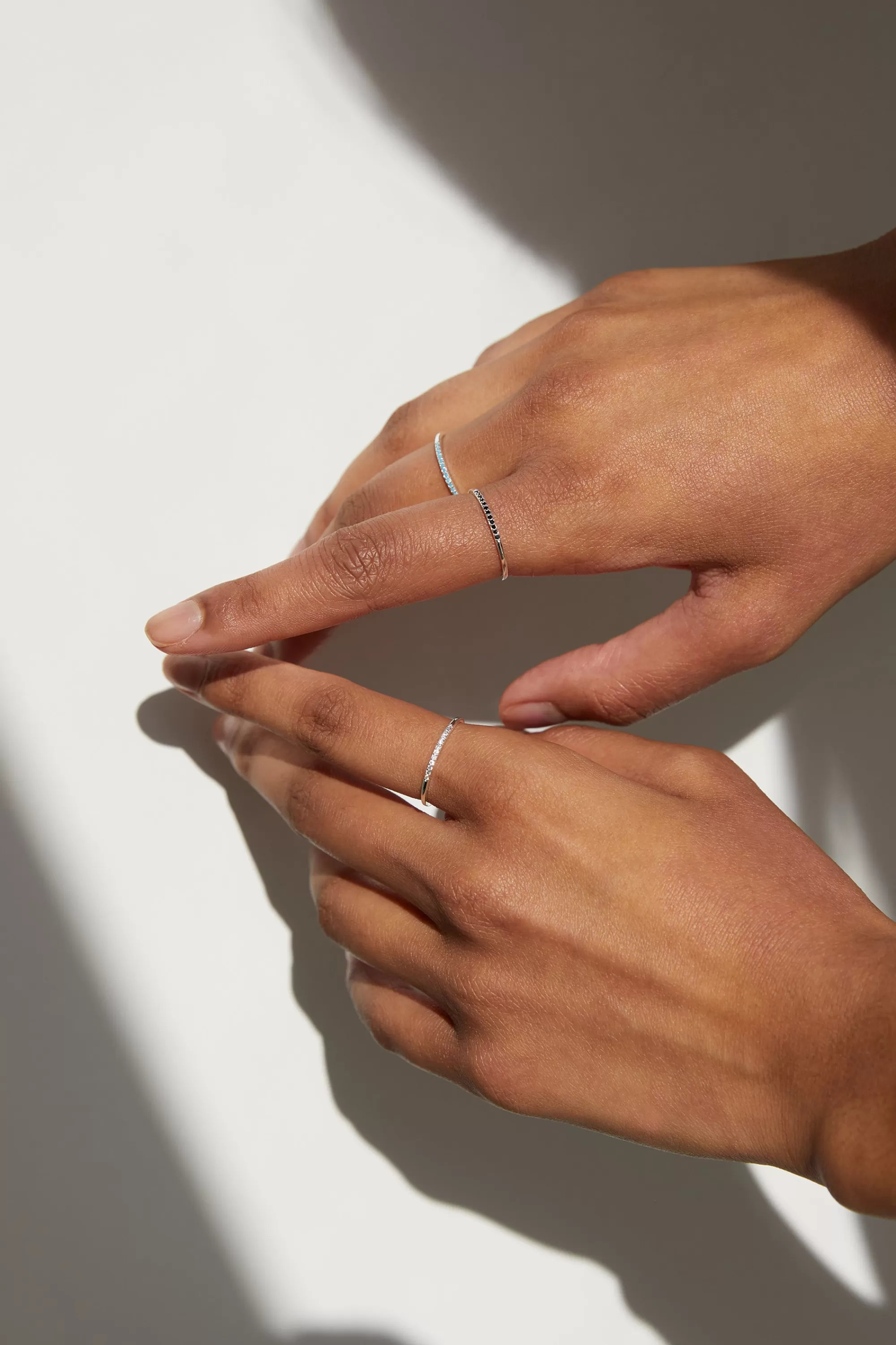 OAK + FORT STERLING SILVER RING WITH TINY STONES | Women Rings & Bracelets | Rings & Bracelets