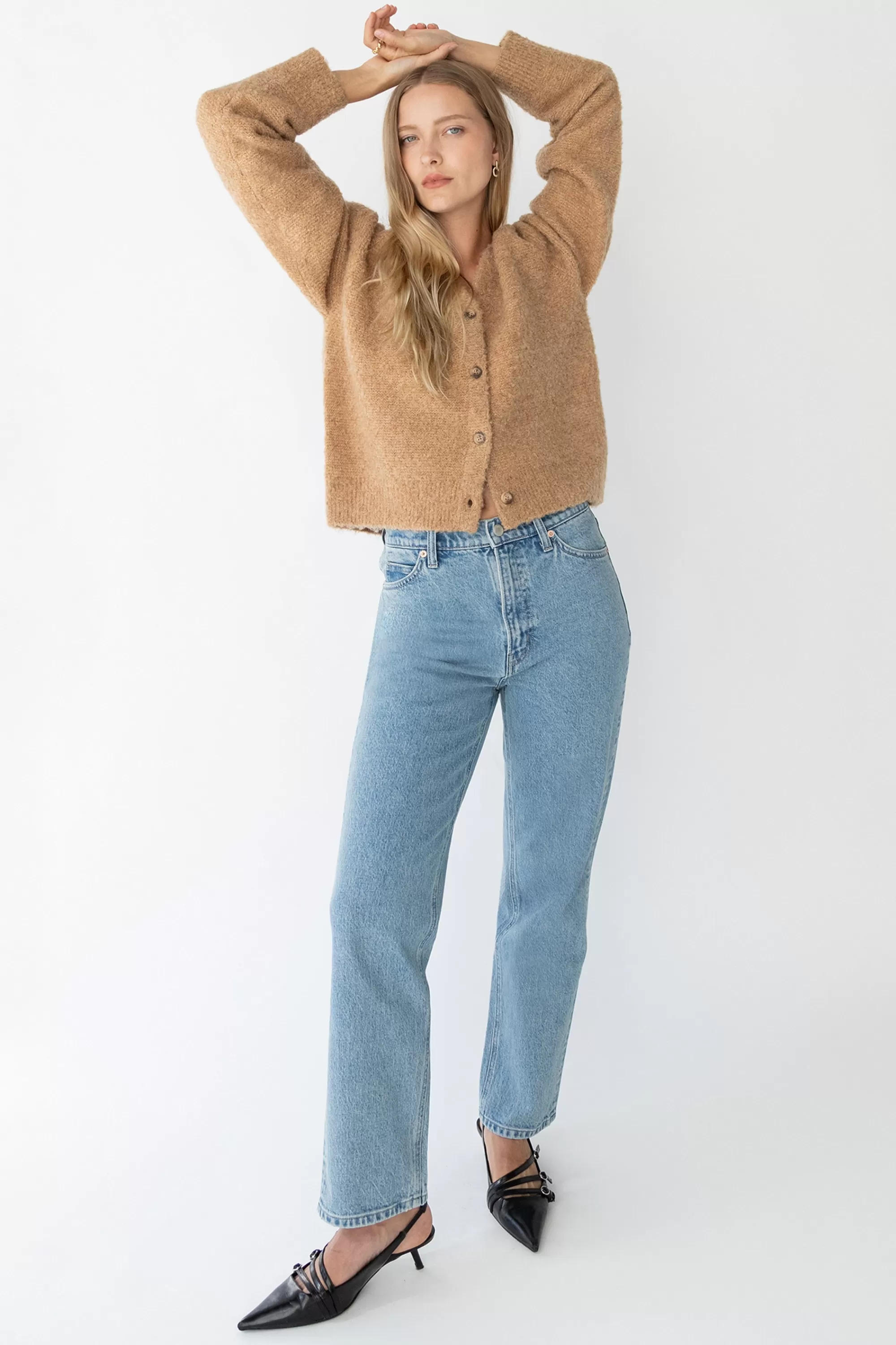 OAK + FORT STRAIGHT LEG JEAN | Women Denim