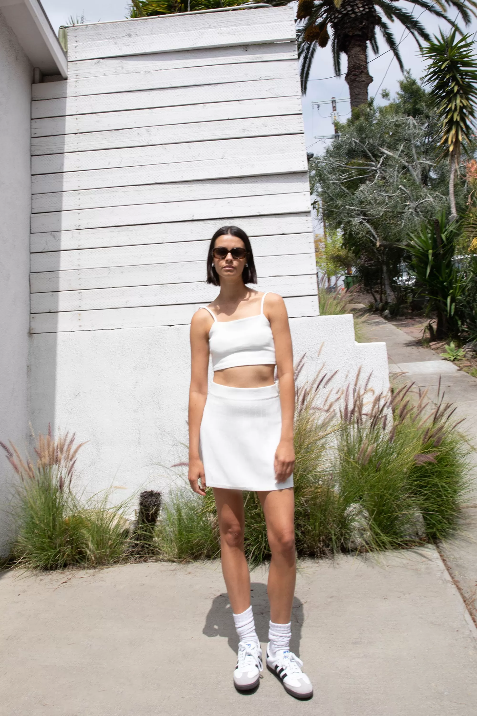 OAK + FORT STRETCH KNIT MINI SKIRT | Women Skirts