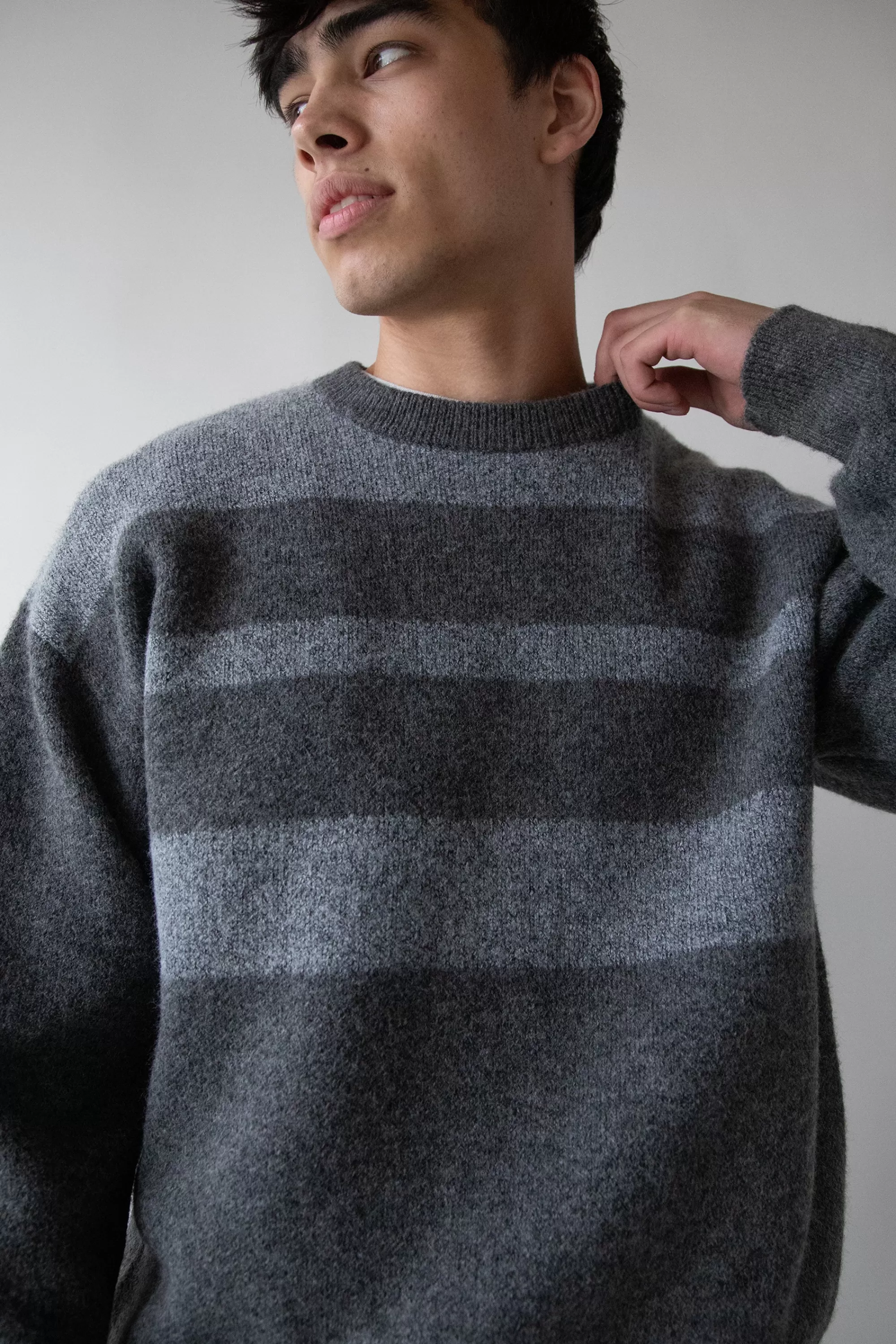 OAK + FORT STRIPED DETAIL SWEATER | Sweaters & Cardigans