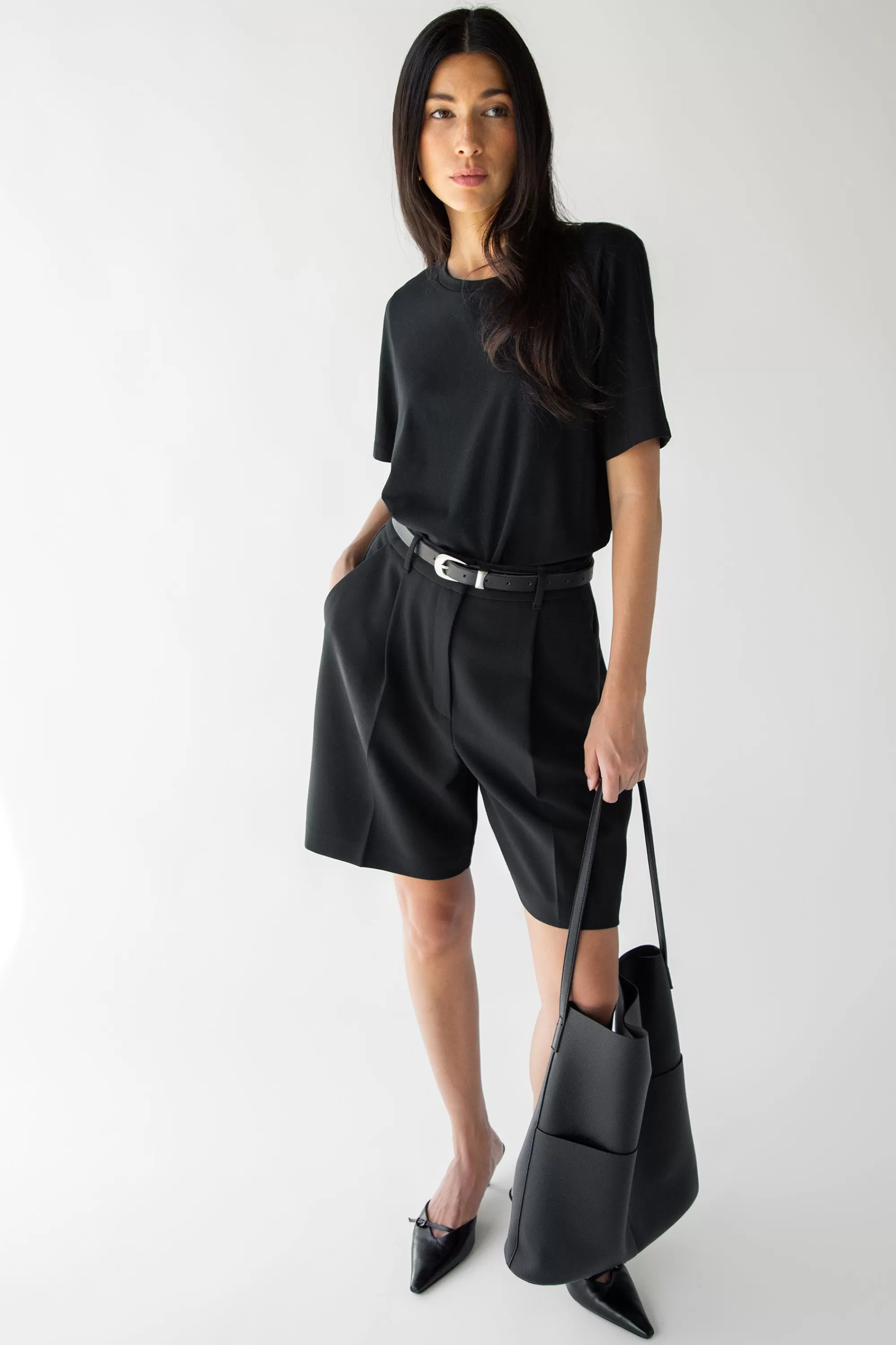 OAK + FORT SUITING SHORT | Women Shorts