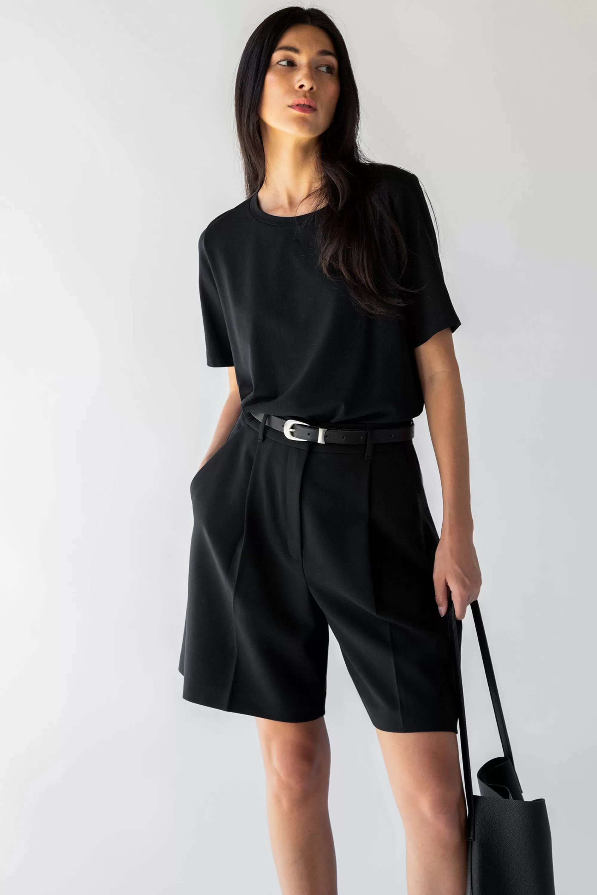 OAK + FORT SUITING SHORT | Women Shorts