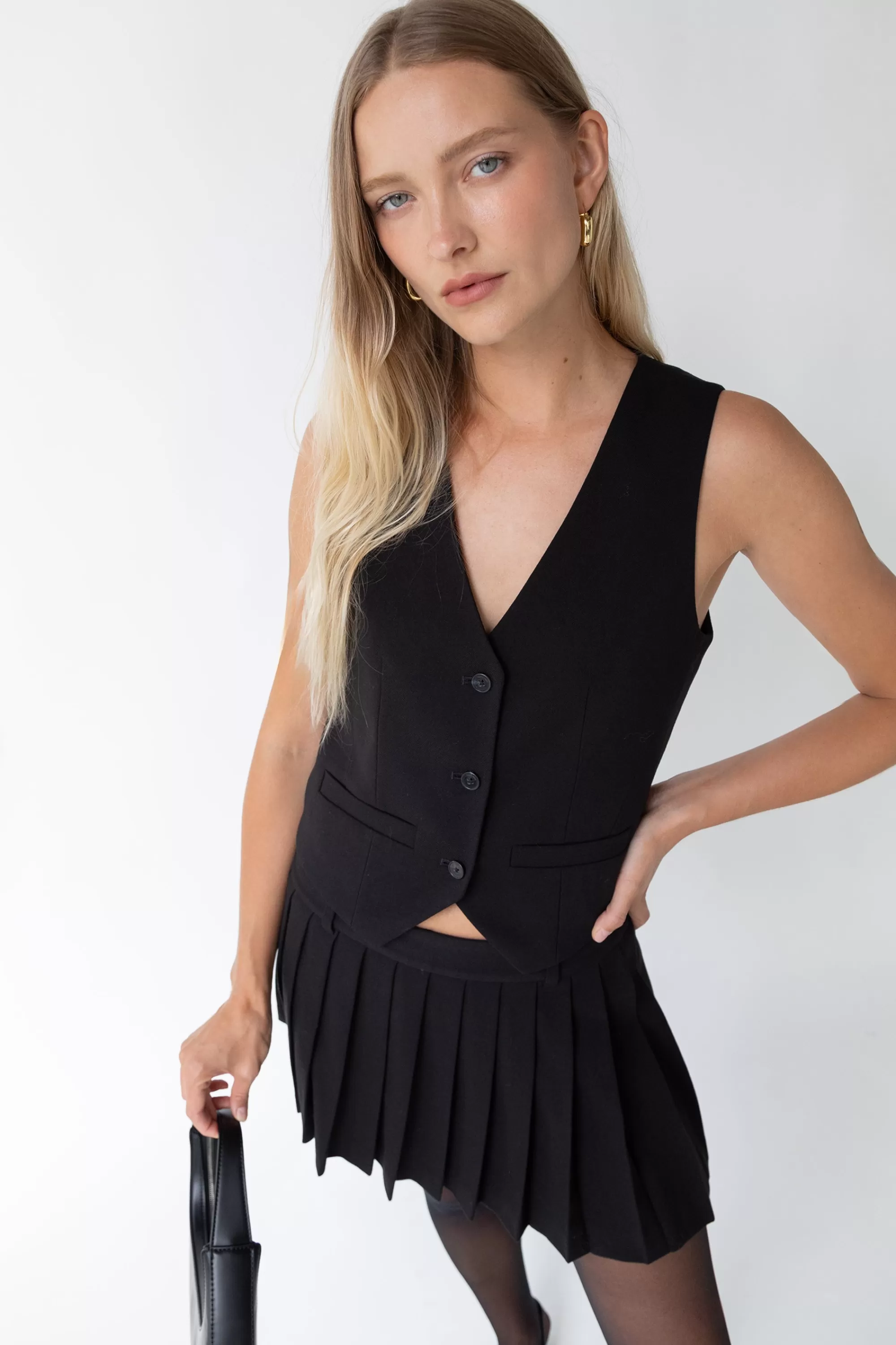 OAK + FORT SUITING VEST | Women Tops