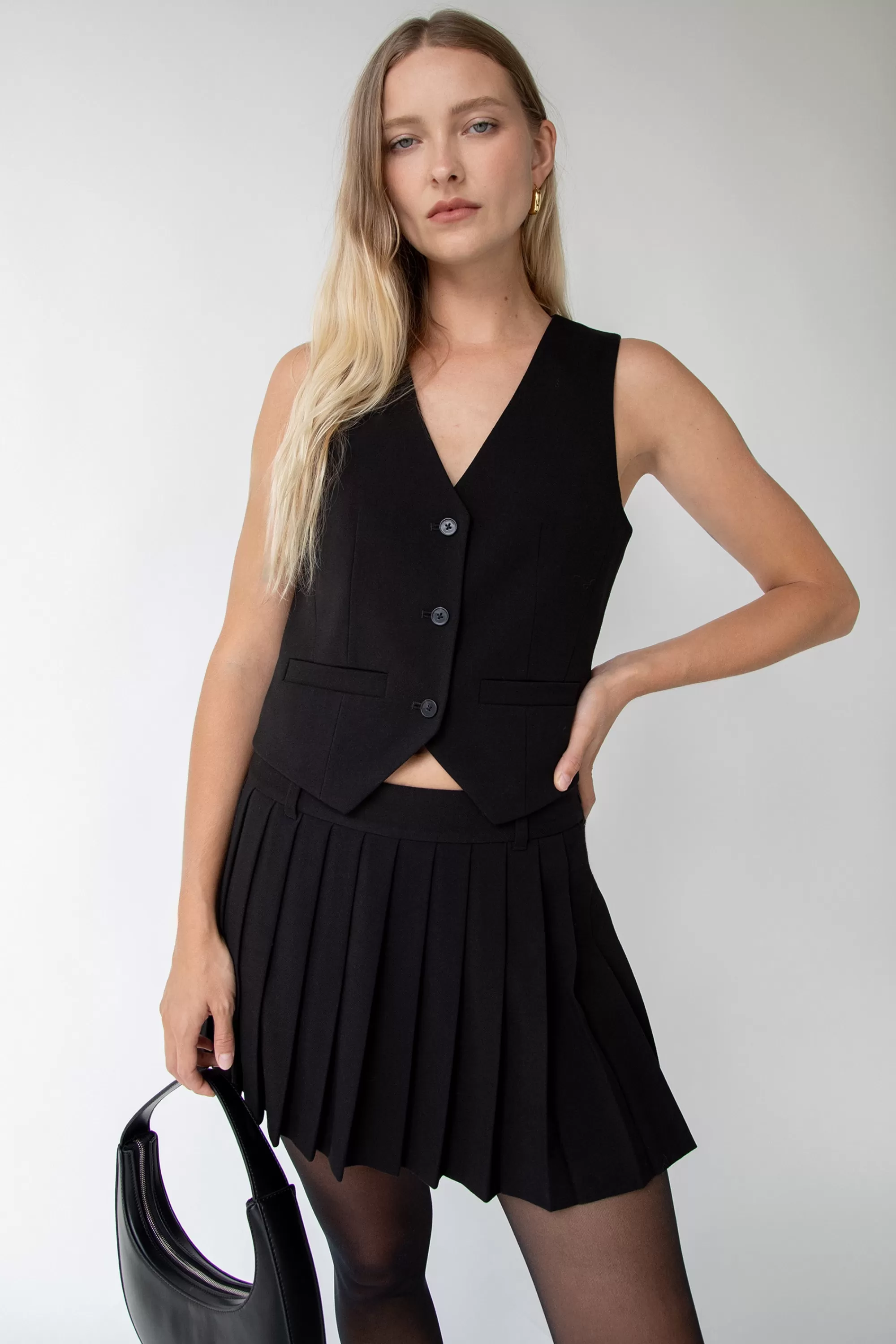OAK + FORT SUITING VEST | Women Tops
