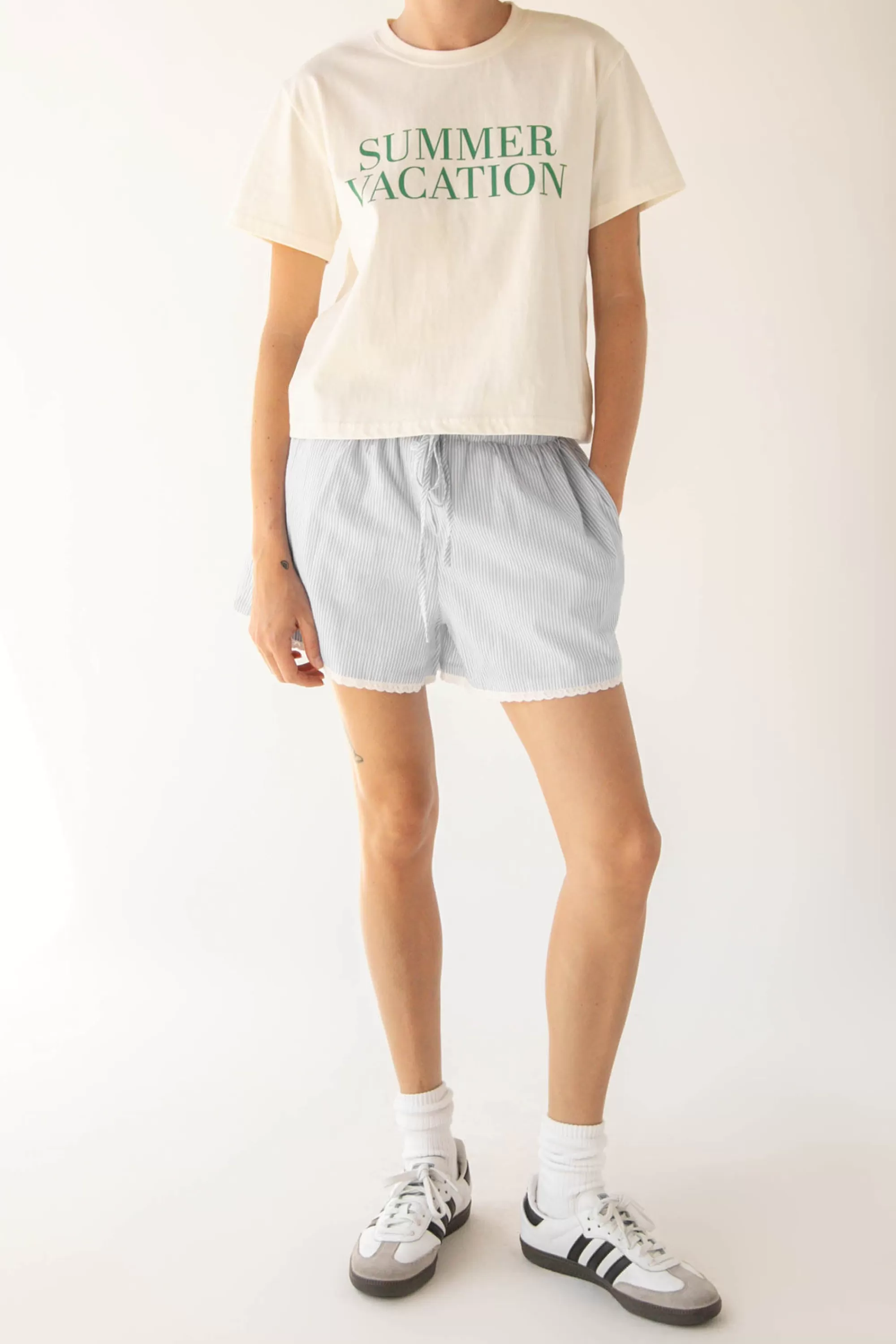 OAK + FORT SUMMER VACATION GRAPHIC T-SHIRT | Women Tops
