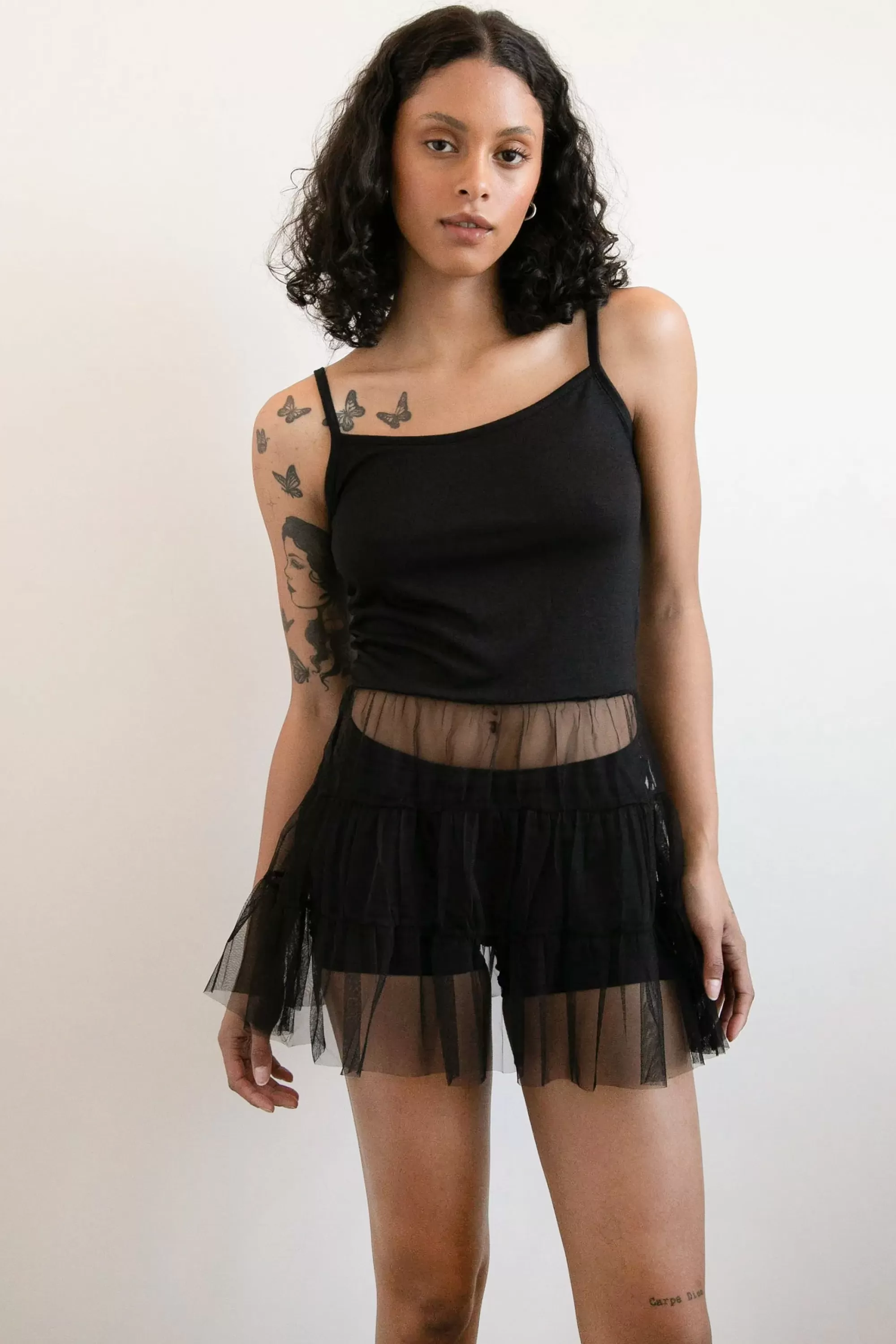 OAK + FORT TANK WITH TULLE SKIRT | Women Tops | Dresses
