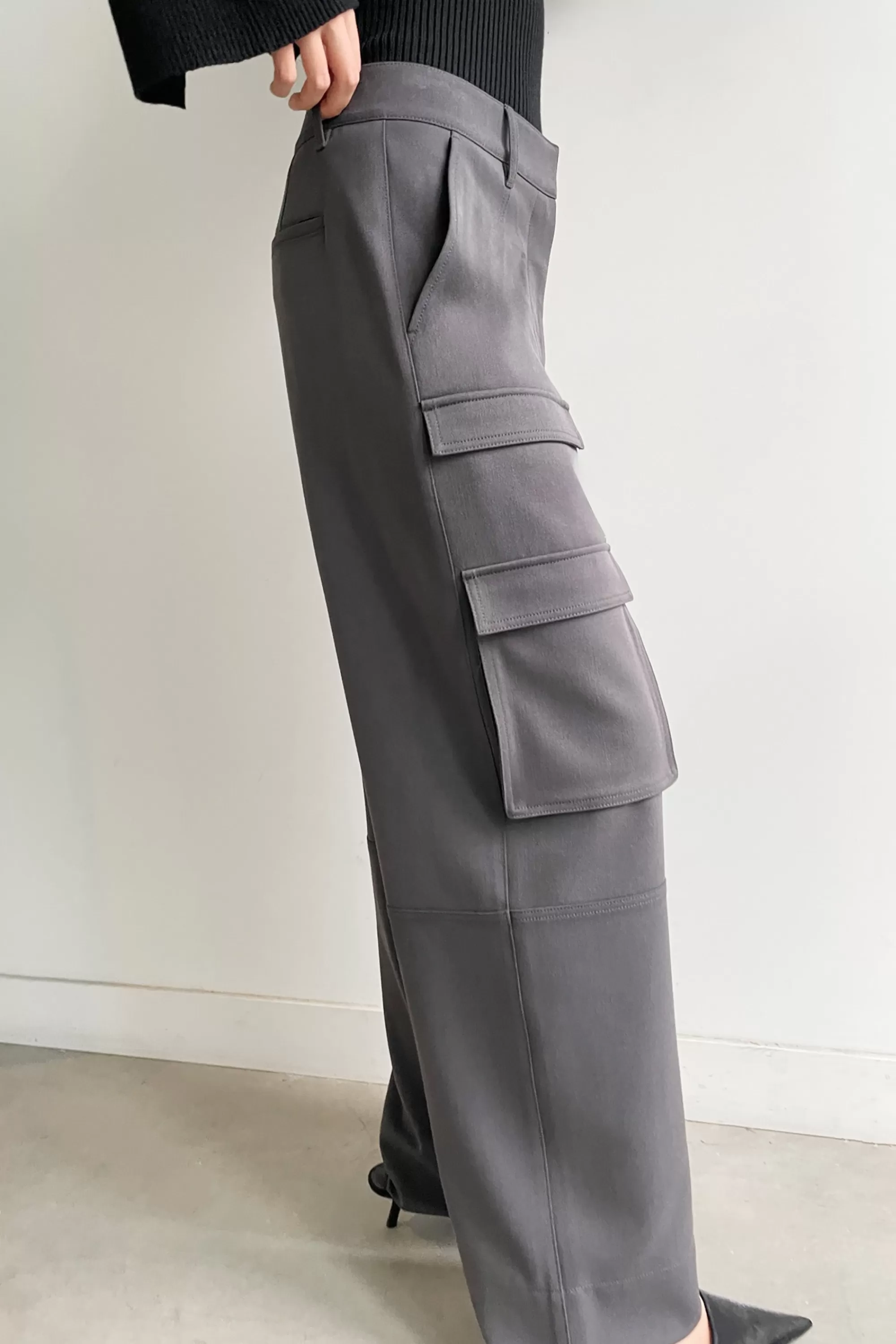 OAK + FORT WIDE LEG CARGO PANT | Women Pants