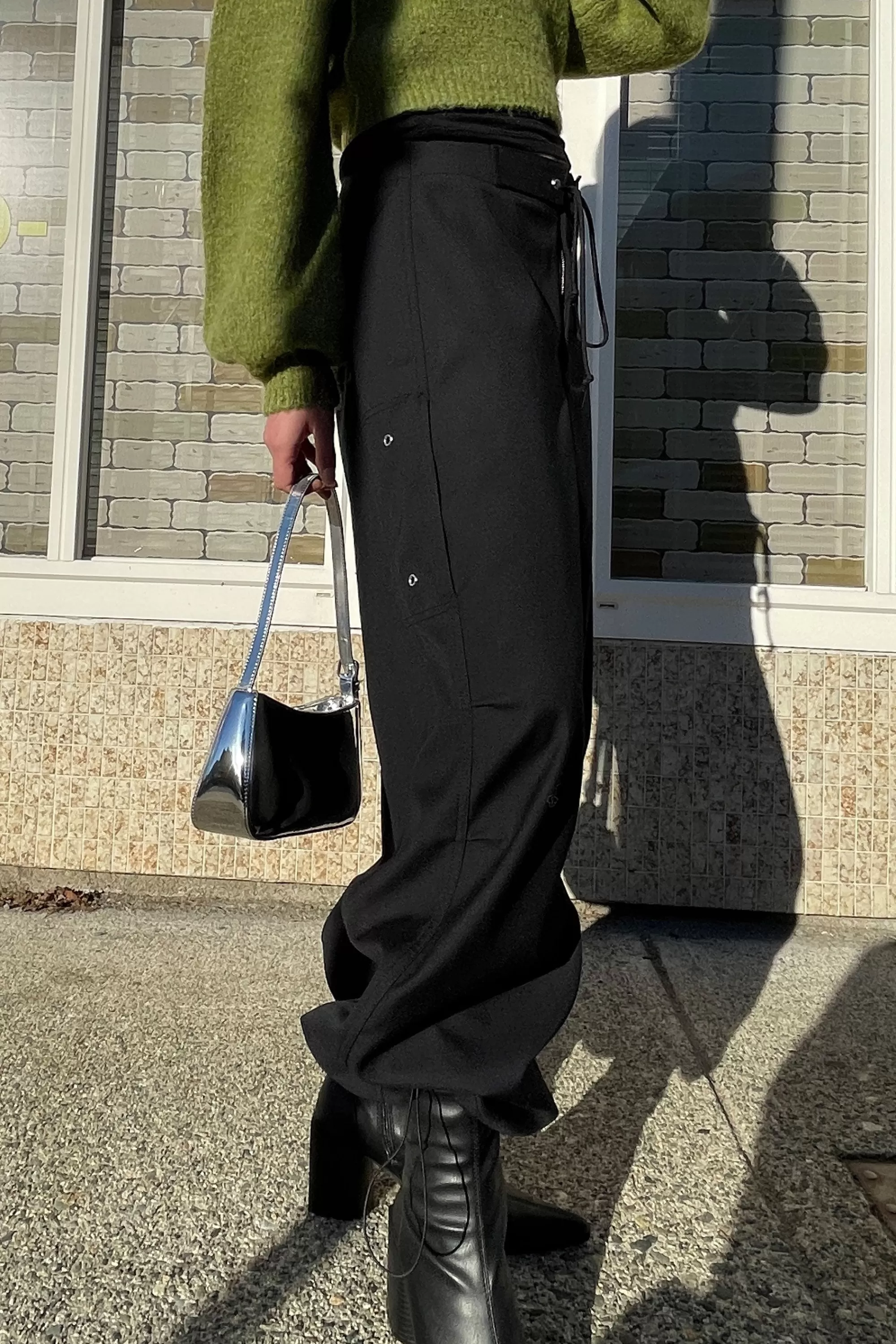 OAK + FORT WIDE LEG PARACHUTE PANT | Women Pants
