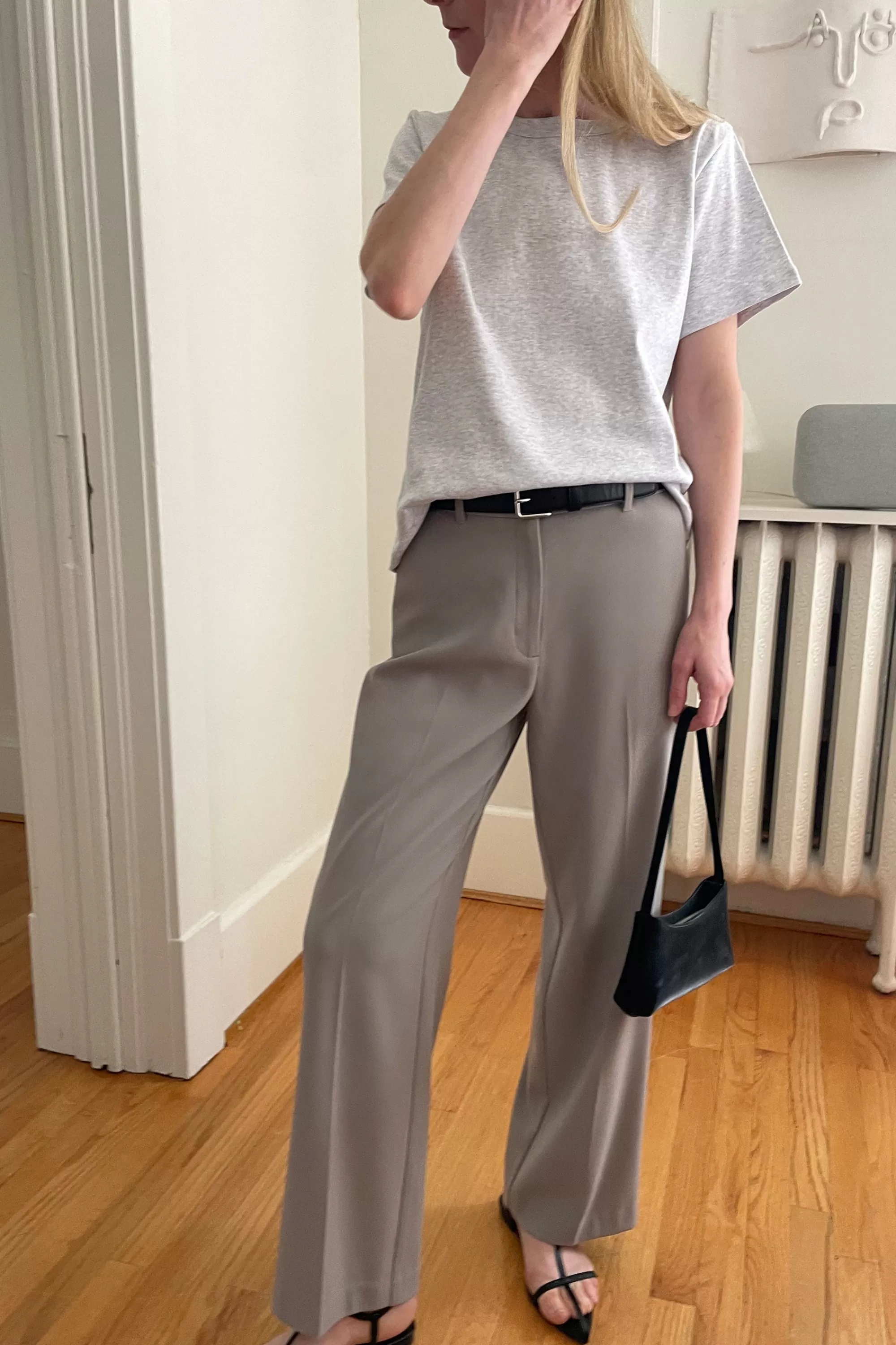 OAK + FORT WIDE LEG SUITING PANT | Women Pants