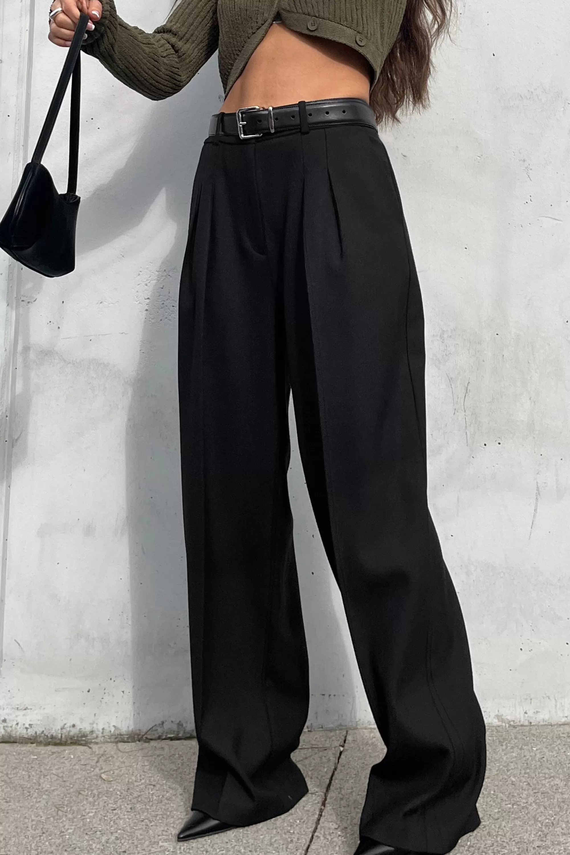 OAK + FORT WIDE LEG TROUSER | Women Pants