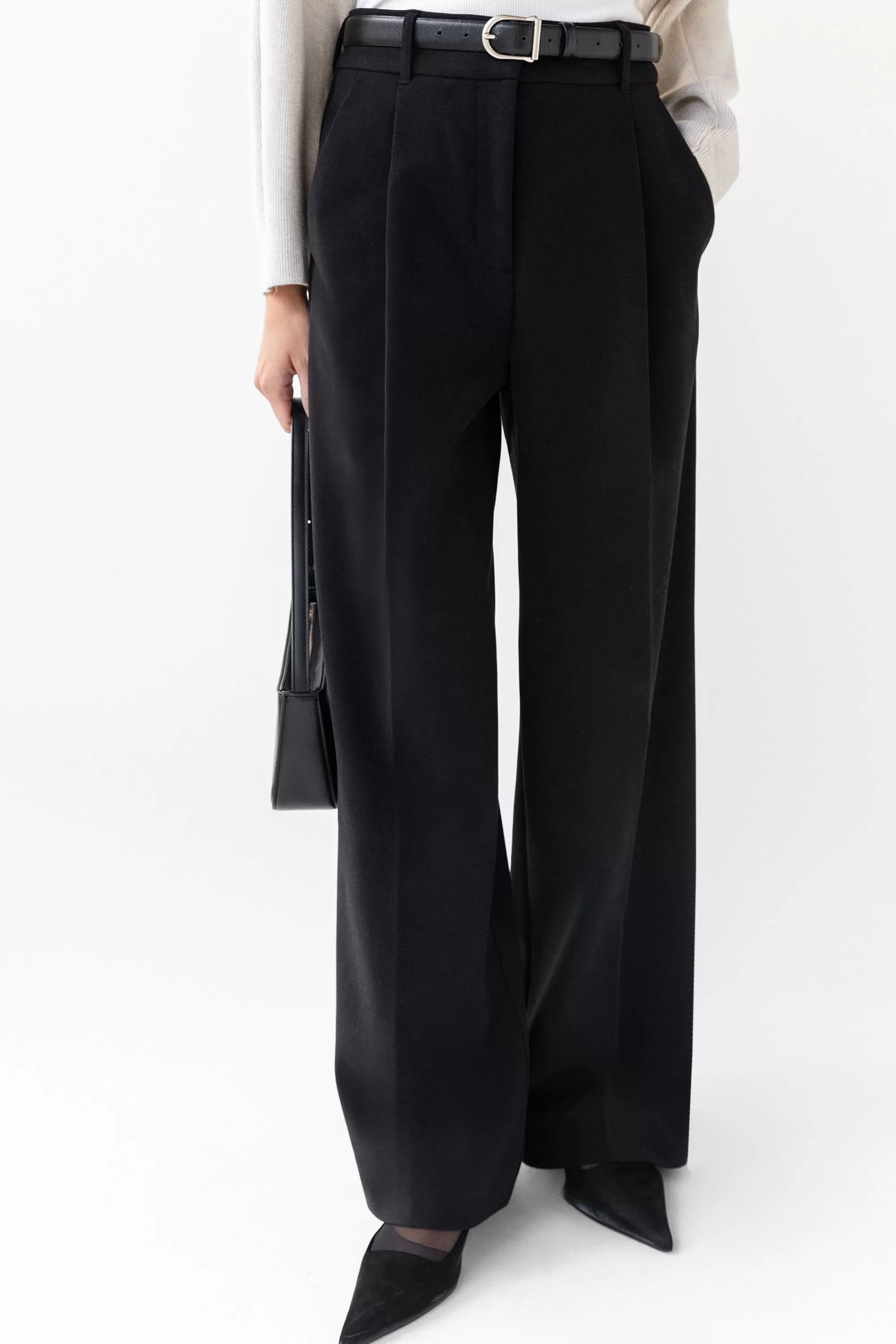 OAK + FORT WIDE LEG TROUSER | Women Pants