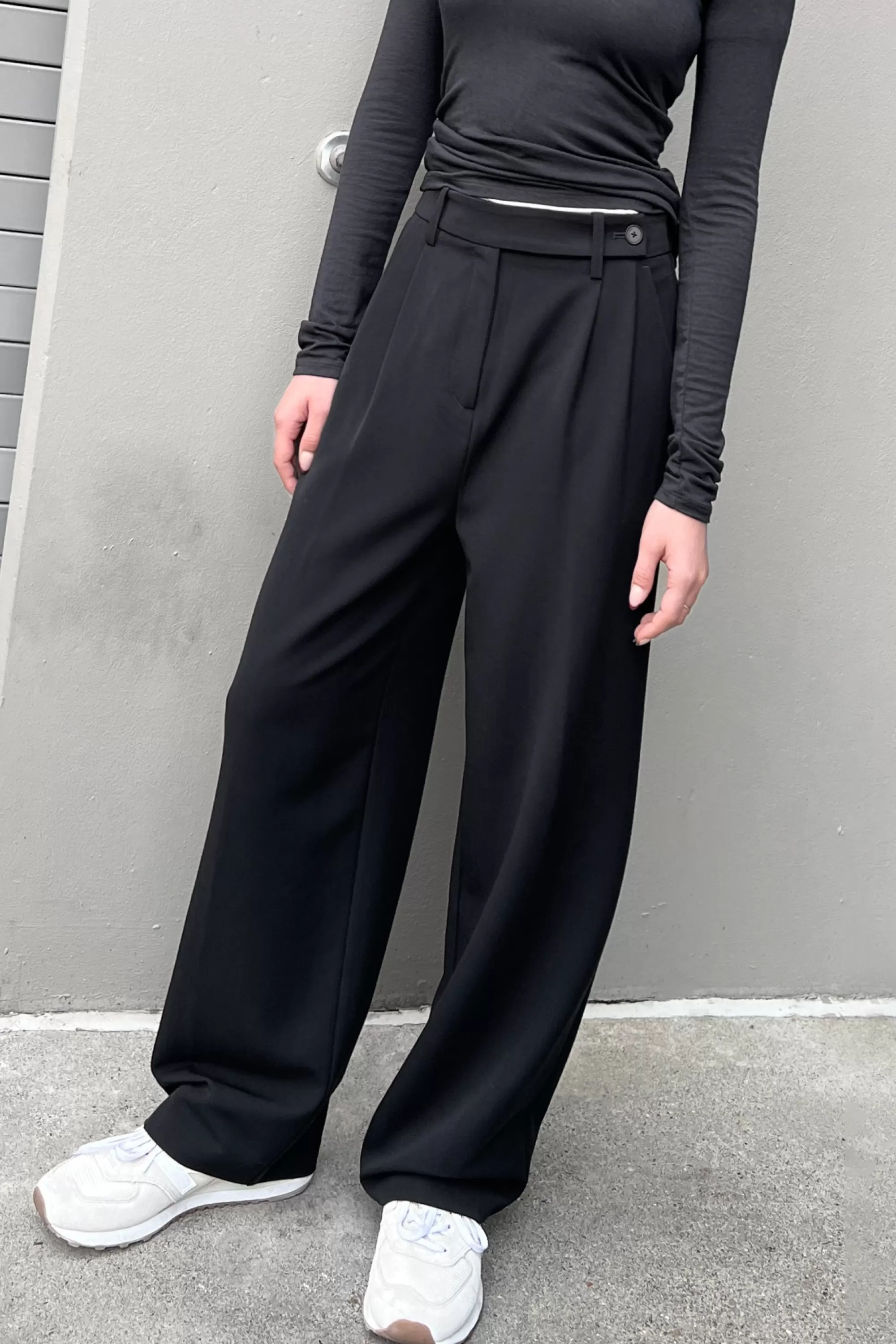 OAK + FORT WIDE LEG TROUSER | Women Pants