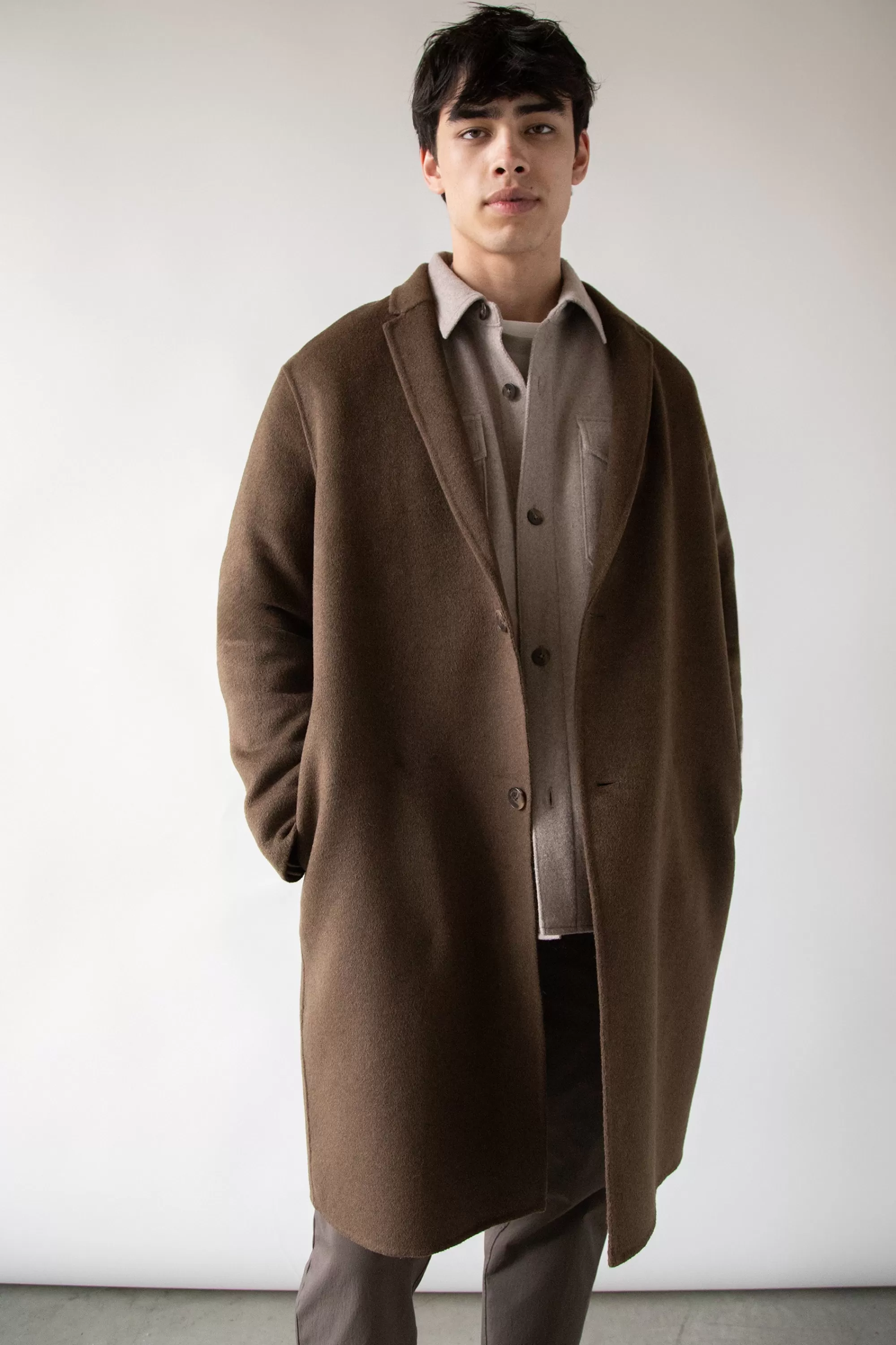 OAK + FORT WOOL BLEND COAT | Outerwear