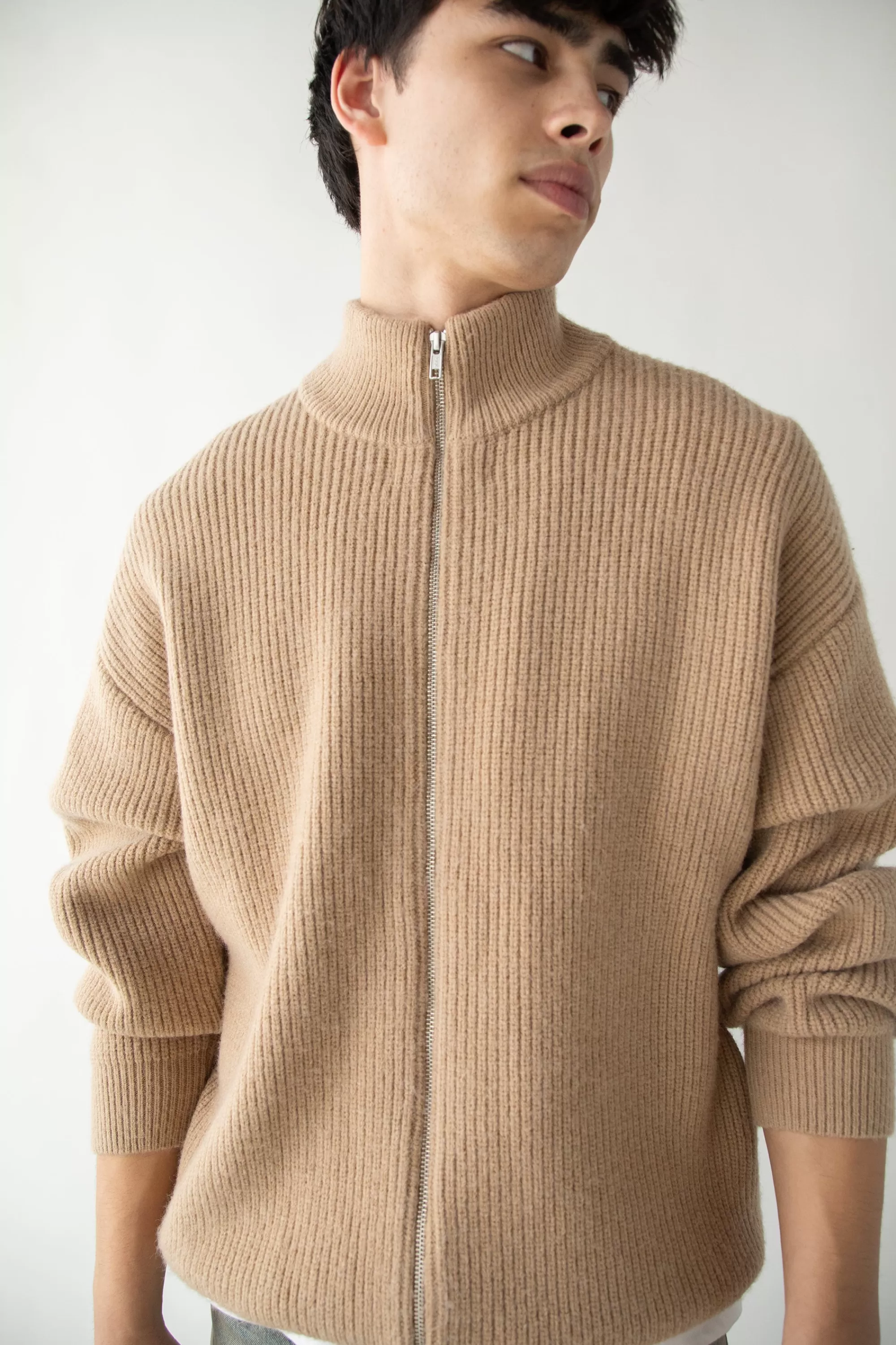 OAK + FORT ZIP UP CARDIGAN | Sweaters & Cardigans