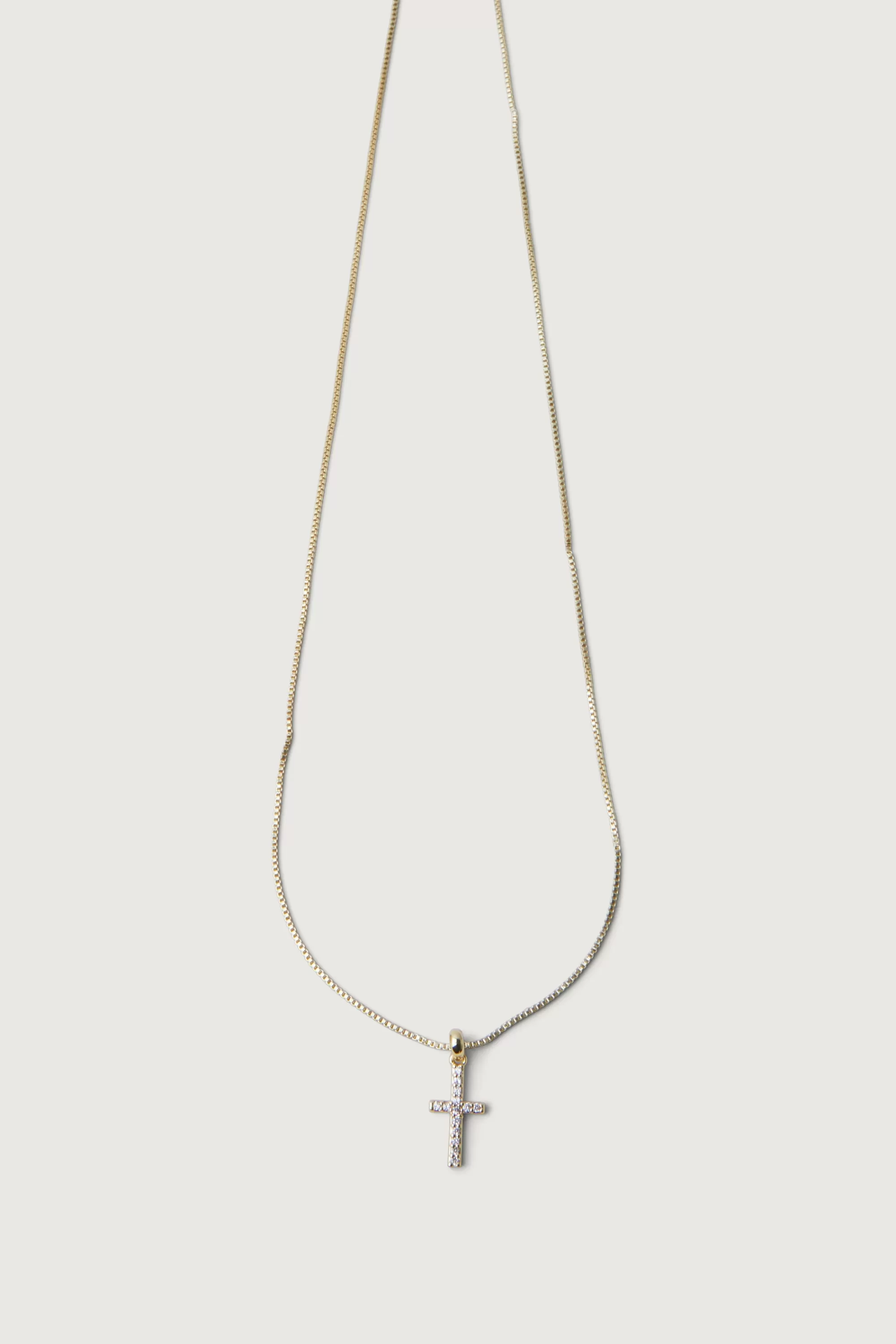 OAK + FORT ZIRCONIA CROSS NECKLACE | Women Necklaces | Necklaces
