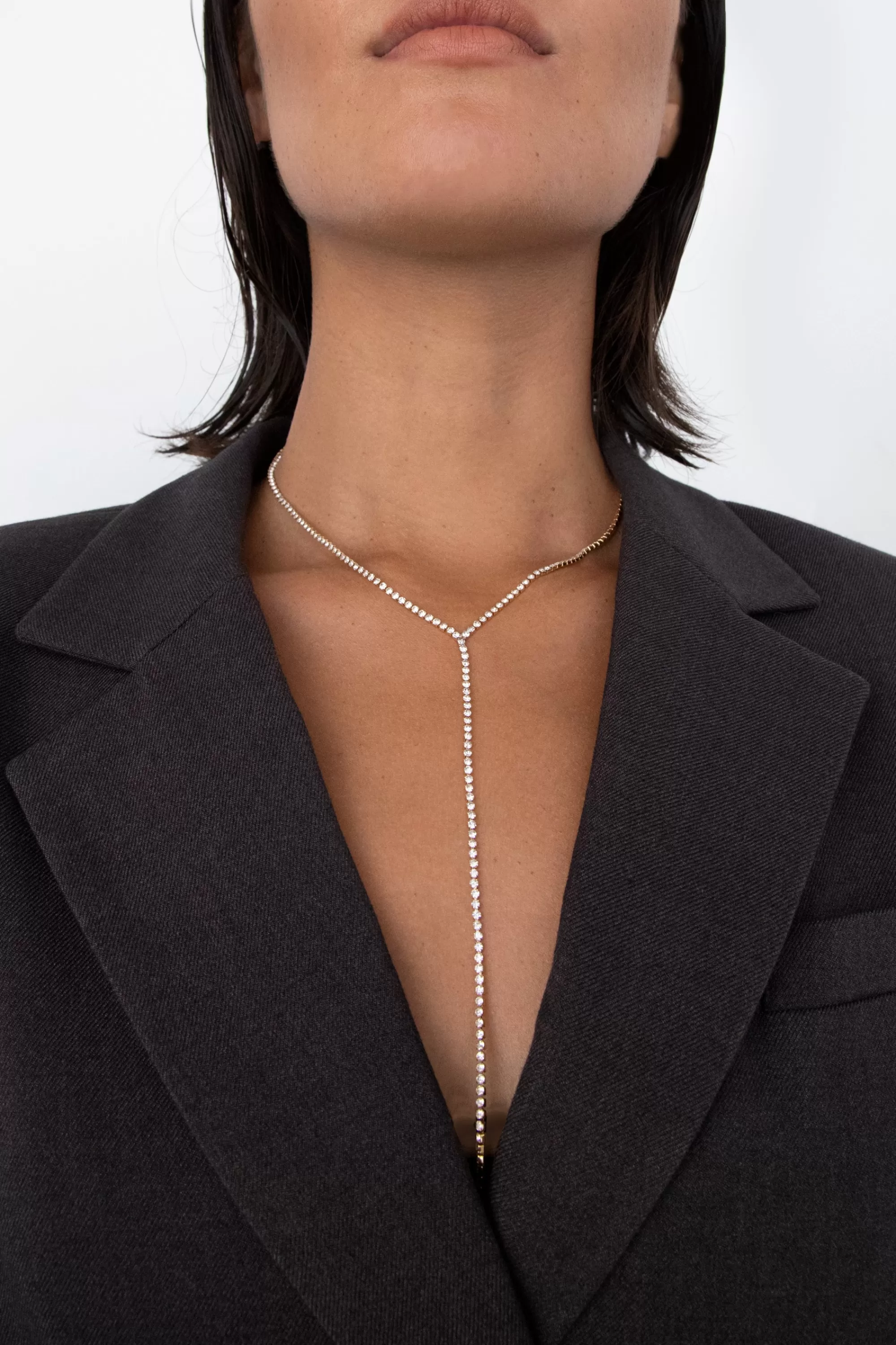 OAK + FORT ZIRCONIA LARIAT NECKLACE | Women Necklaces | Necklaces