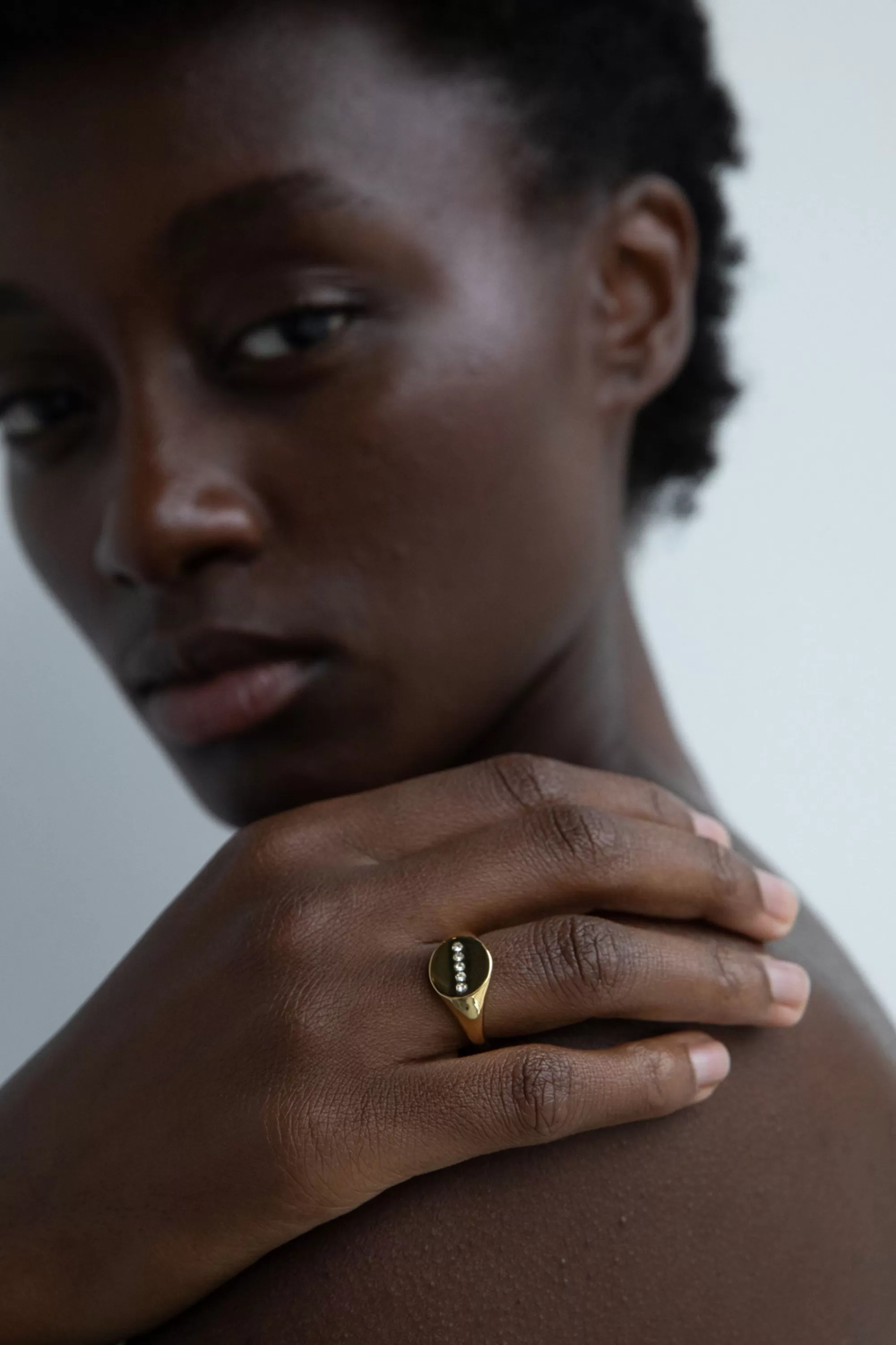 OAK + FORT ZIRCONIA SIGNET RING | Women Rings & Bracelets | Rings & Bracelets